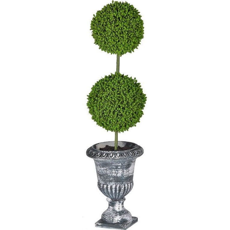 Декоративный искусственное растение Double boxwood Зеленый Бежевый Серый в Кирове | Loft Concept 