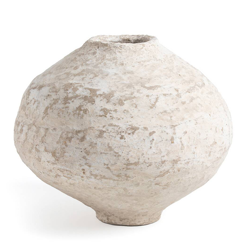 Ваза Csaba Papier Mache Vase 35 Бежево-серый Ваза Csaba Papier Mache Vase 35 Бежево-серый в Кирове | Loft Concept