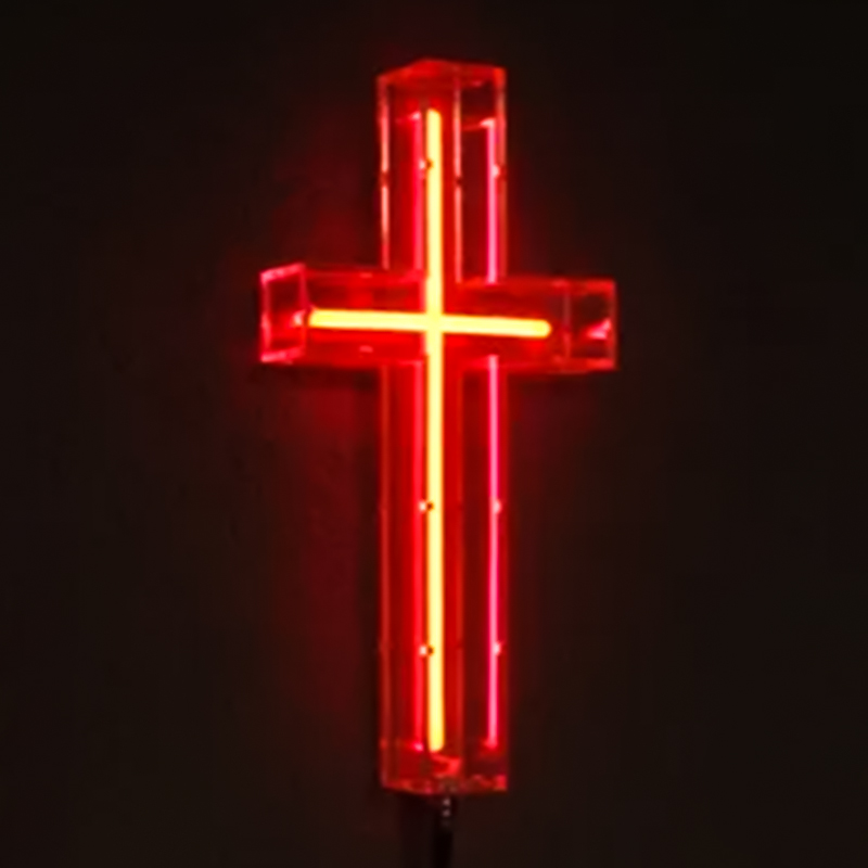 Неоновая настенная лампа Red Cross Neon Wall Lamp Красный Прозрачный Неоновая настенная лампа Red Cross Neon Wall Lamp Красный Прозрачный в Кирове | Loft Concept