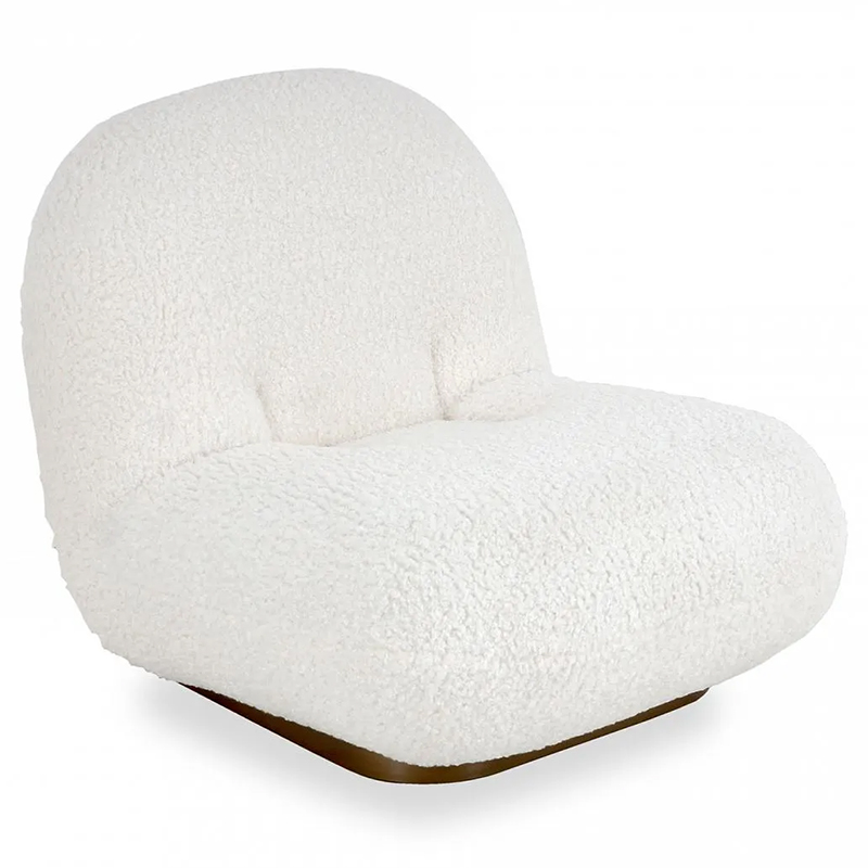 Кресло Herbie White Armchair Белый Золотой Кресло Herbie White Armchair Белый Золотой в Кирове | Loft Concept