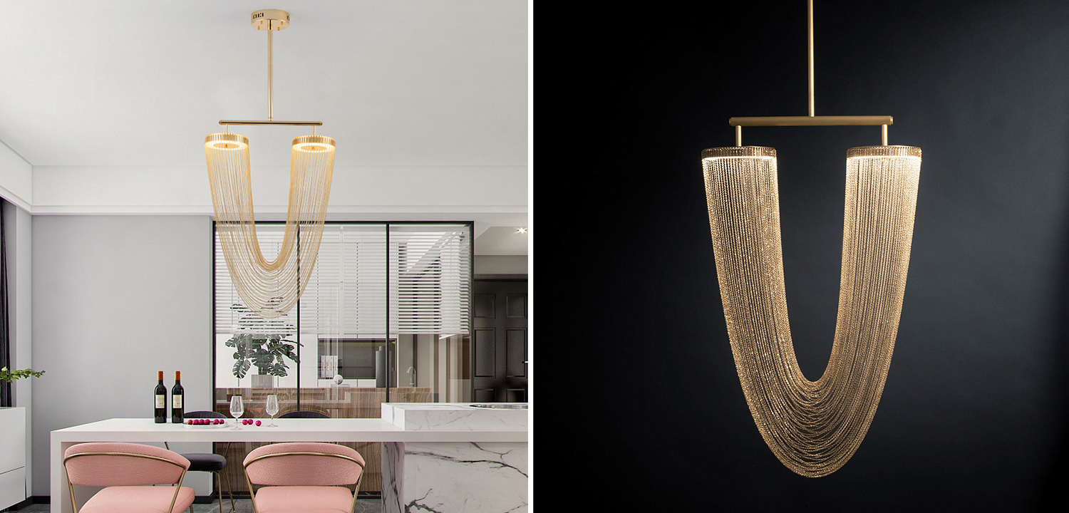 Люстра Otero Gold Larose Guyon - фото