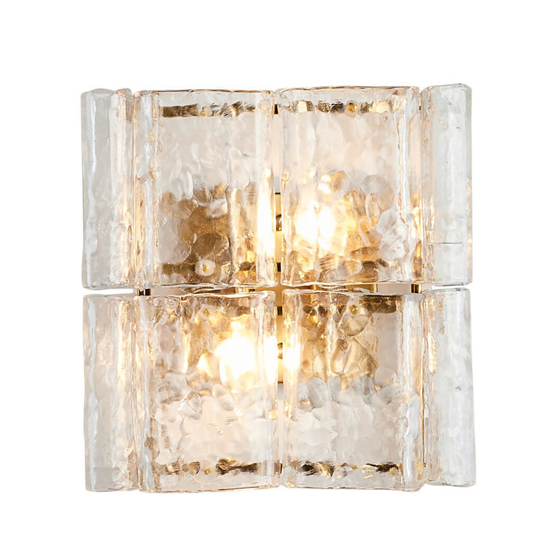 Бра Textured Glass Chandelier bronze Бронза Прозрачное Стекло Бра Textured Glass Chandelier bronze Бронза Прозрачное Стекло в Кирове | Loft Concept