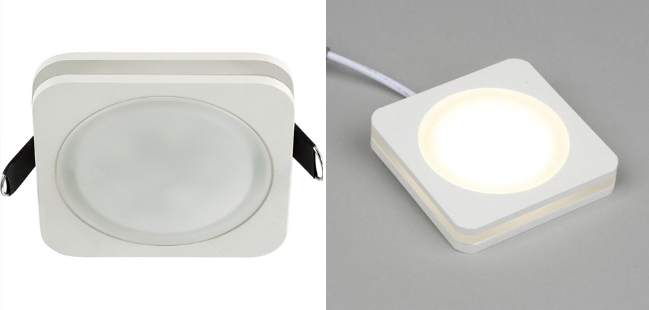 Белый квадратный спот Embedded Light Белый квадратный спот Embedded Light - Loft-Concept в Кирове