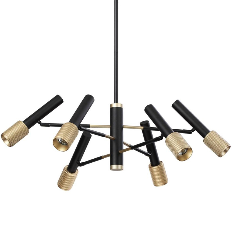 Люстра Eneko Chandelier Черный Золотой Люстра Eneko Chandelier Черный Золотой в Кирове | Loft Concept