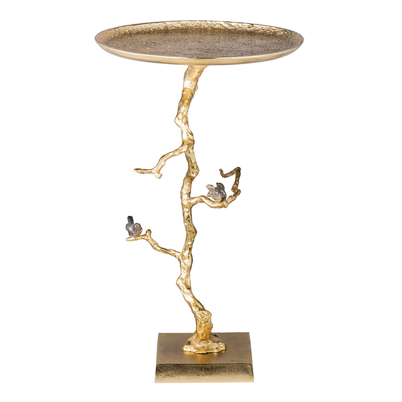 Приставной столик Tree Branch & Bird Gold Золотой Приставной столик Tree Branch & Bird Gold Золотой в Кирове | Loft Concept