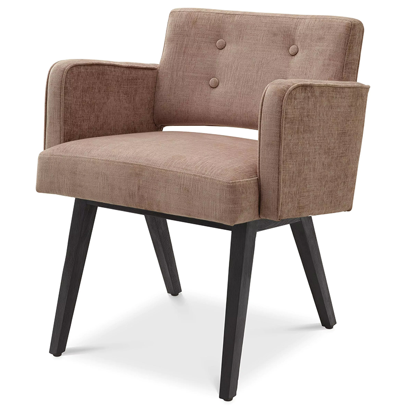 Стул Eichholtz Dining Chair Locarno Песочный Черный Стул Eichholtz Dining Chair Locarno Песочный Черный в Кирове | Loft Concept
