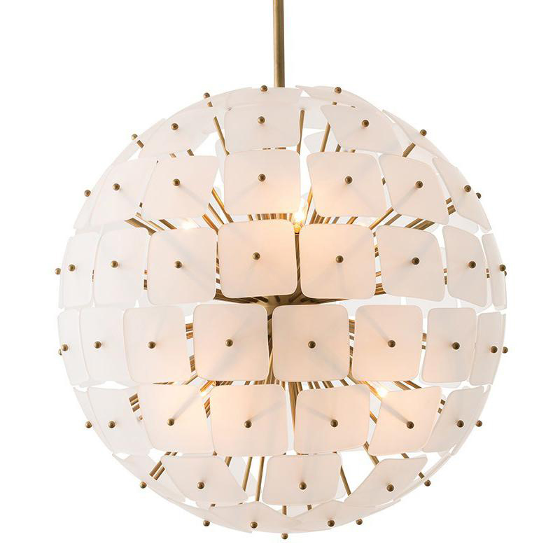Люстра Sputnik Square Matt Chandelier Золотой Люстра Sputnik Square Matt Chandelier Золотой в Кирове | Loft Concept