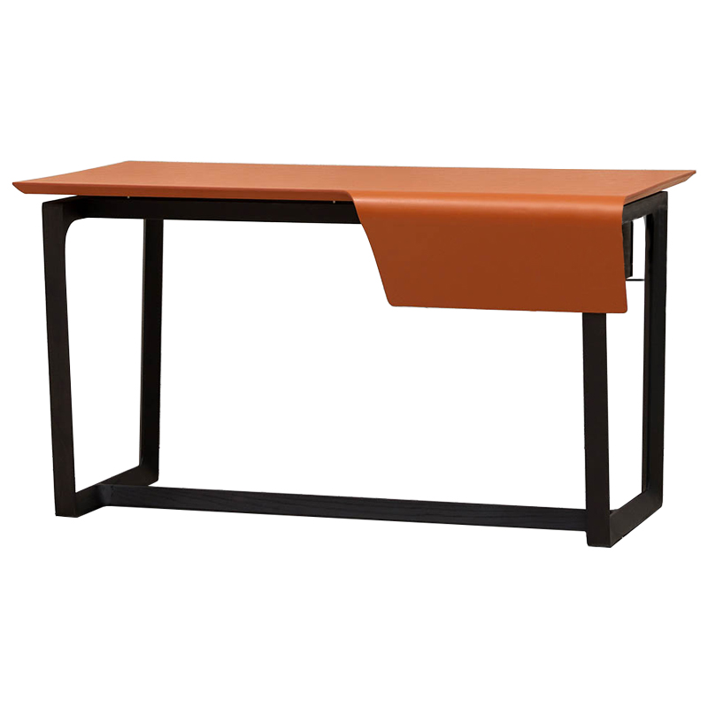 Рабочий стол Stan Orange Desk Оранжевый Черный Рабочий стол Stan Orange Desk Оранжевый Черный в Кирове | Loft Concept