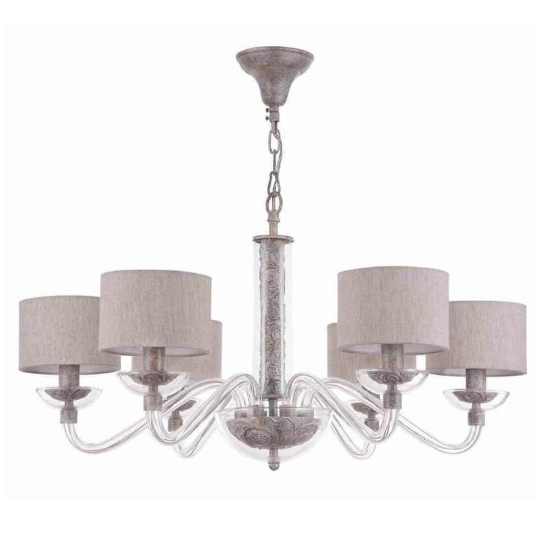 Люстра Sabella Light Chandelier 6 lamp Серый Люстра Sabella Light Chandelier 6 lamp Серый в Кирове | Loft Concept