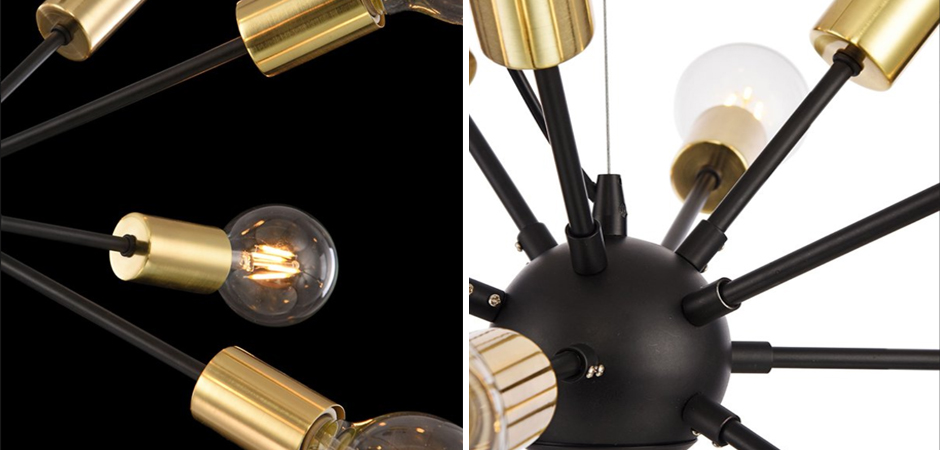 Люстра Sputnik 12 Black and Gold Люстра Sputnik 12 Black and Gold - Loft-Concept в Кирове