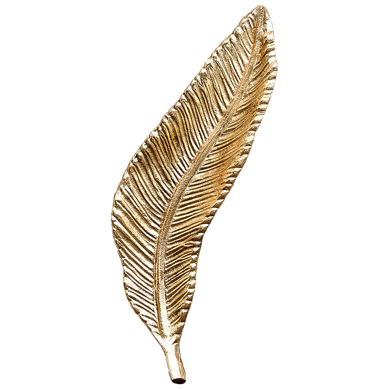Аксессуар Gold Oblong Leaf Золотой Аксессуар Gold Oblong Leaf Золотой в Кирове | Loft Concept