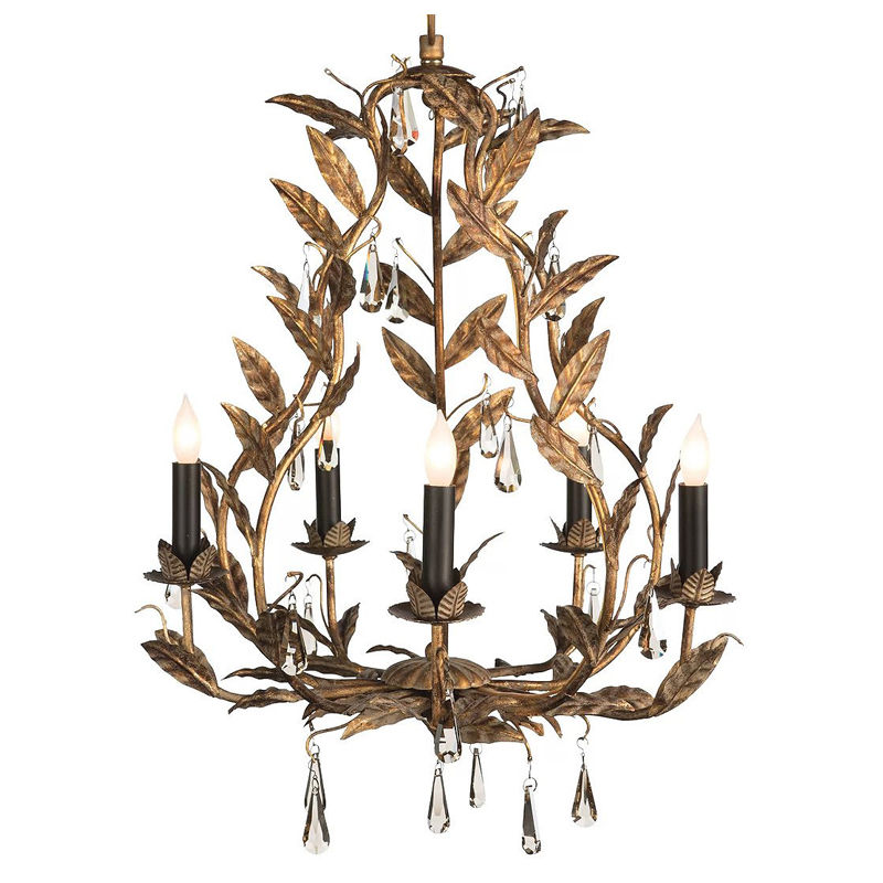 Люстра Onorada Chandelier antique gold Золотой Люстра Onorada Chandelier antique gold Золотой в Кирове | Loft Concept