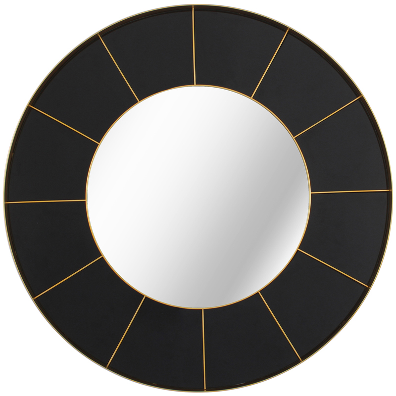 Зеркало Sectors Circle Mirror black Зеркало Sectors Circle Mirror black в Кирове | Loft Concept