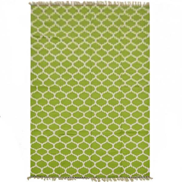 Ковер Ornament Cotton Green 100% хлопок Зеленый в Кирове | Loft Concept 