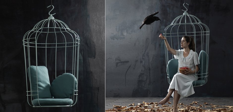 Подвесное кресло "клетка" Swing chair Cage Подвесное кресло "клетка" Swing chair Cage - Loft-Concept в Кирове