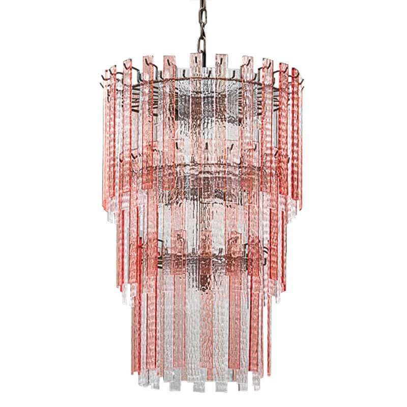 Люстра Victoire Chandeliers Хром Прозрачный Малиновый (Crimson) Люстра Victoire Chandeliers Хром Прозрачный Малиновый (Crimson) в Кирове | Loft Concept