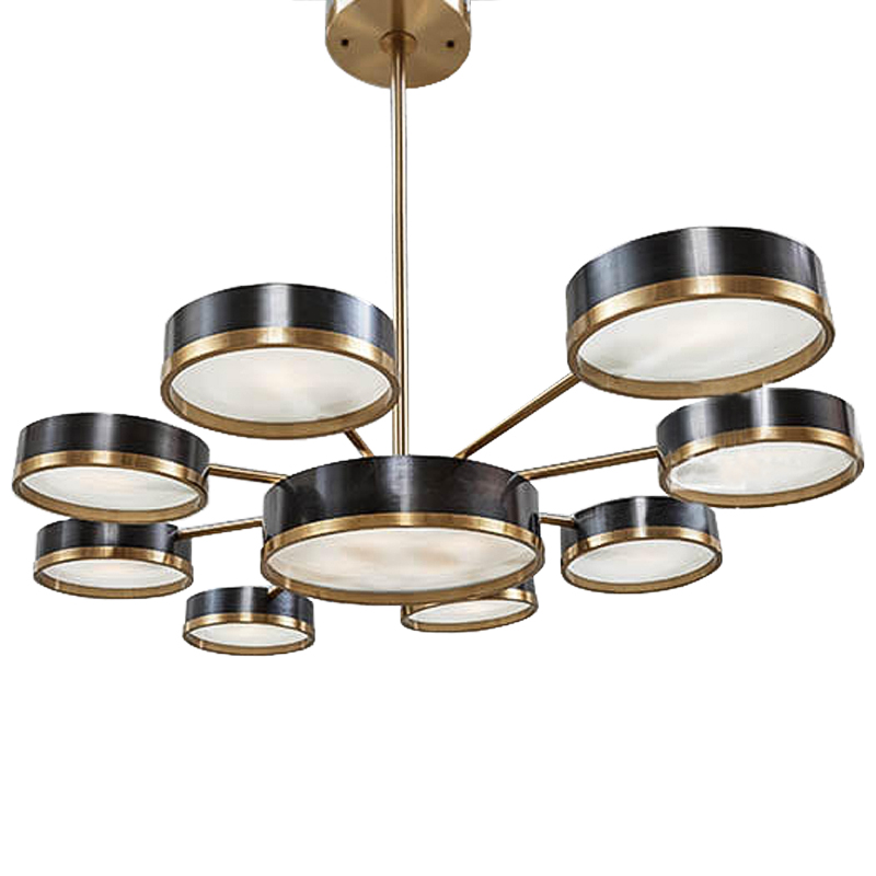 Люстра Ethelind Chandeliers Черный Латунь Белый Люстра Ethelind Chandeliers Черный Латунь Белый в Кирове | Loft Concept