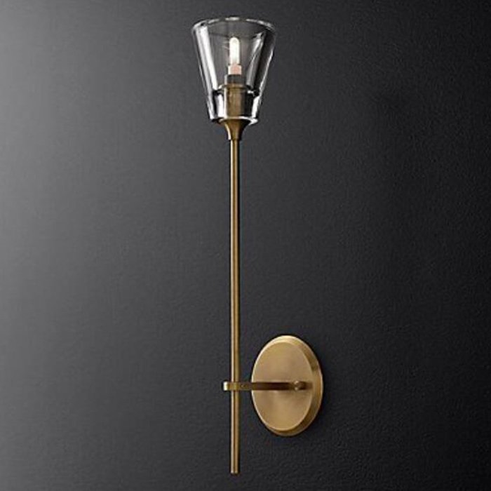 Бра TORCHE DE VERRE wall lamp Латунь Прозрачный (Transparent) Бра TORCHE DE VERRE wall lamp Латунь Прозрачный (Transparent) в Кирове | Loft Concept