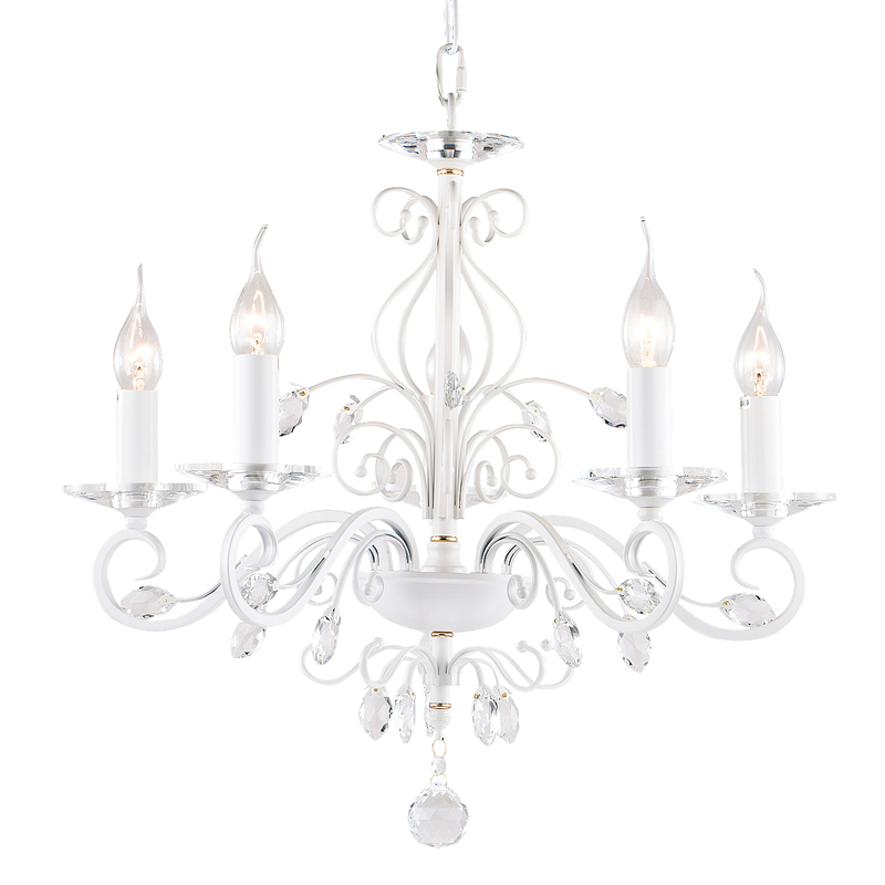 Люстра Magali Chandelier 57 Белый Прозрачный Люстра Magali Chandelier 57 Белый Прозрачный в Кирове | Loft Concept