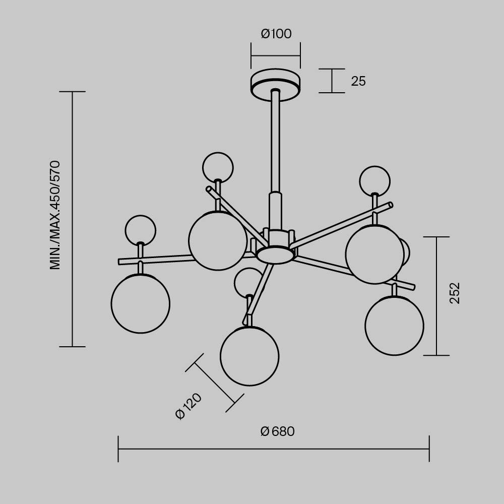 Люстра подвесная Museo G9 в Кирове