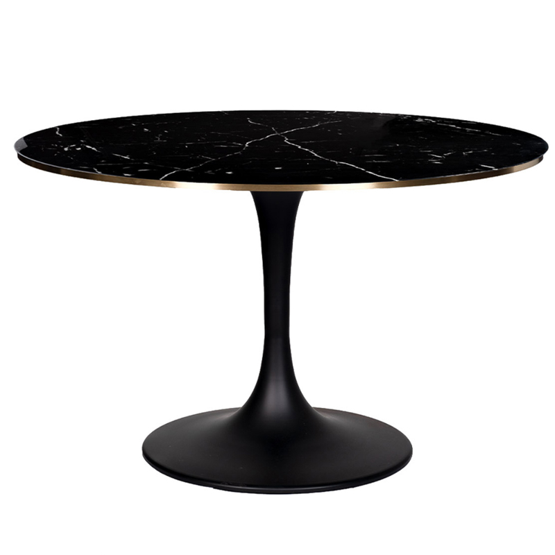 Стол Tulip black Marble 120 Золотой Черный Стол Tulip black Marble 120 Золотой Черный в Кирове | Loft Concept