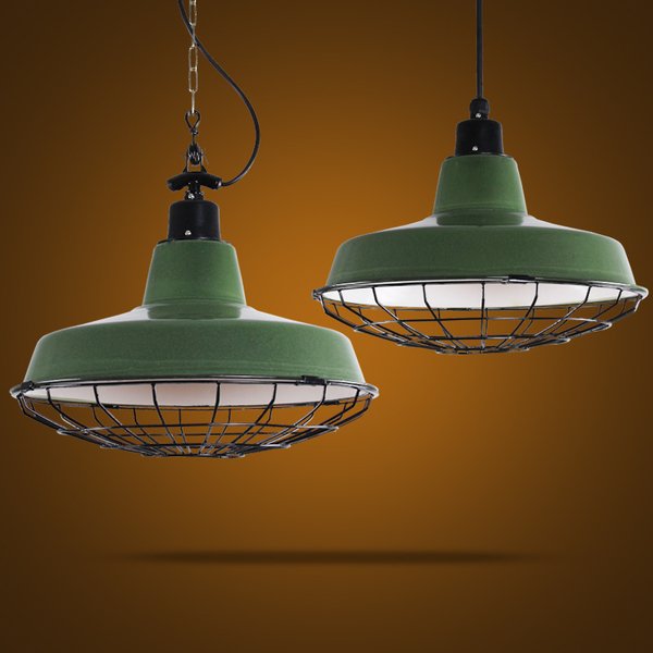 Подвесной светильник Loft Ber Cage Green Pendant Зеленый Подвесной светильник Loft Ber Cage Green Pendant Зеленый в Кирове | Loft Concept