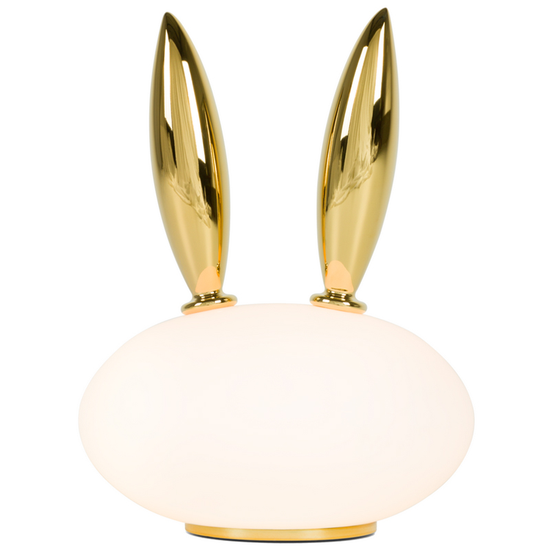 Настольная лампа Moooi Pet Light PURR кролик Белое матовое стекло Глянцевое золото Настольная лампа Moooi Pet Light PURR кролик Белое матовое стекло Глянцевое золото в Кирове | Loft Concept