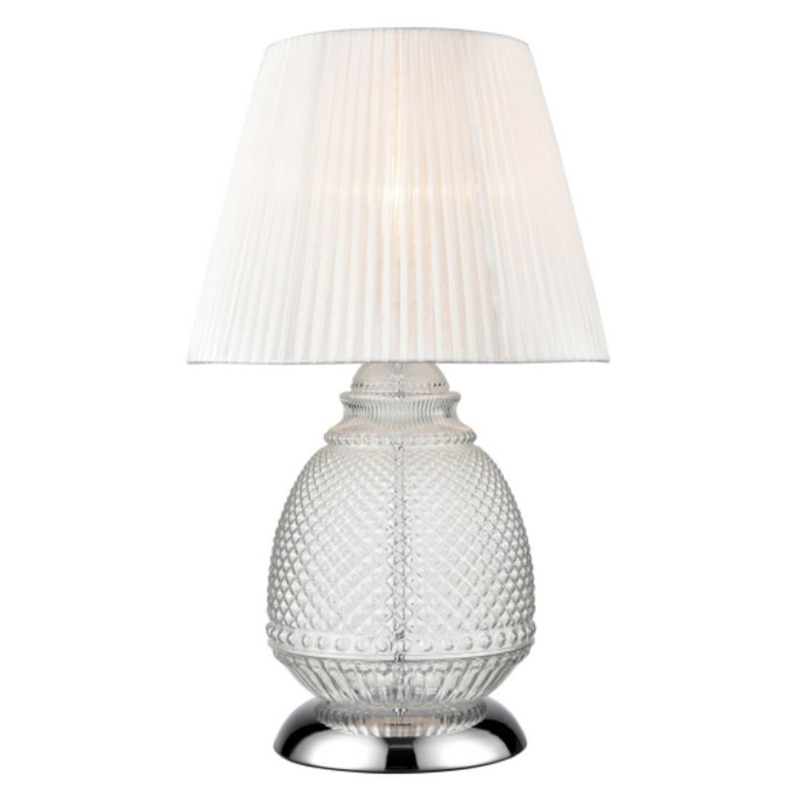 Настольная лампа Gloria Table Lamp Прозрачное Стекло Белый Настольная лампа Gloria Table Lamp Прозрачное Стекло Белый в Кирове | Loft Concept