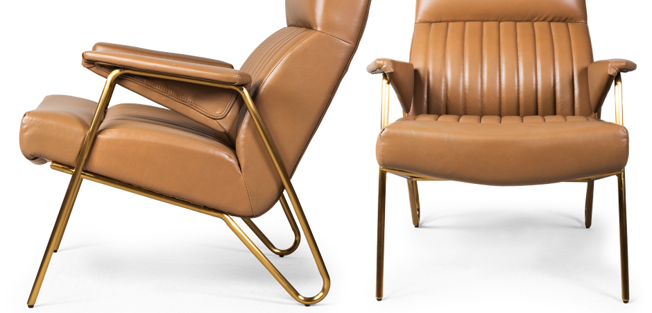 Кресло Solonar light brown leather Кресло Solonar light brown leather - Loft-Concept в Кирове