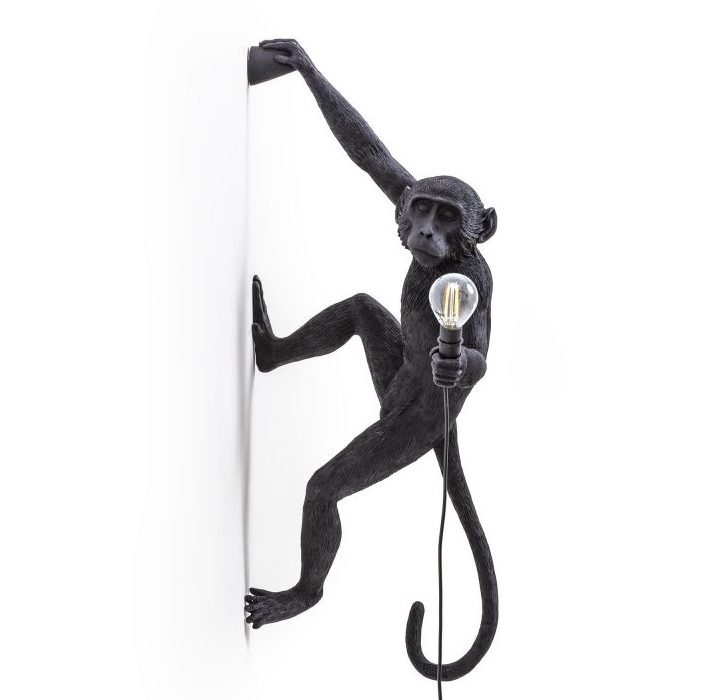 Бра Seletti The Monkey Lamp Hanging Version Right Черный Бра Seletti The Monkey Lamp Hanging Version Right Черный в Кирове | Loft Concept