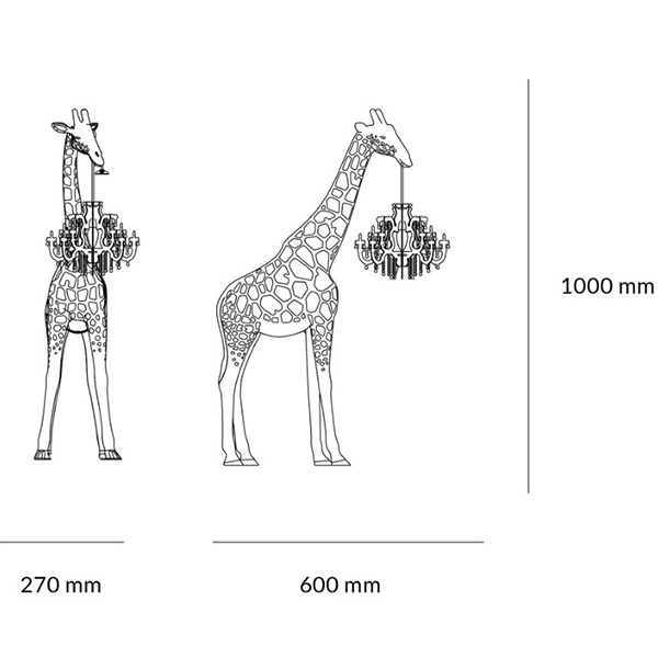 Настольная лампа черный жираф Black Giraffe Table Lamp Настольная лампа черный жираф Black Giraffe Table Lamp в Кирове