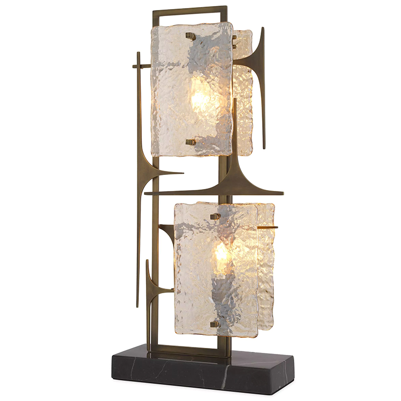 Настольная лампа Eichholtz Table lamp Zeno Латунь Прозрачное Стекло Настольная лампа Eichholtz Table lamp Zeno Латунь Прозрачное Стекло в Кирове | Loft Concept