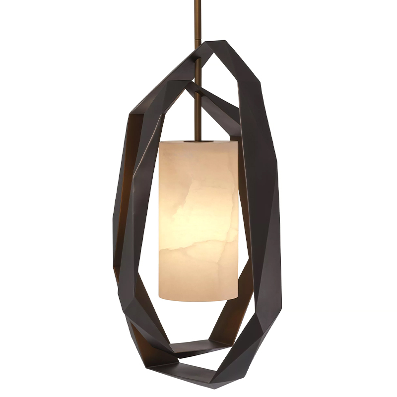 Подвесной светильник Eichholtz Chandelier Santos Double Бежевый Винтажная латунь Подвесной светильник Eichholtz Chandelier Santos Double Бежевый Винтажная латунь в Кирове | Loft Concept