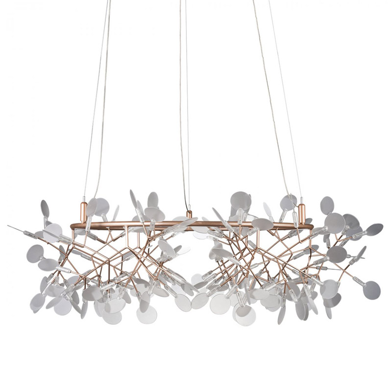 Люстра Heracleum rose gold 100 Розовое золото Белый Люстра Heracleum rose gold 100 Розовое золото Белый в Кирове | Loft Concept