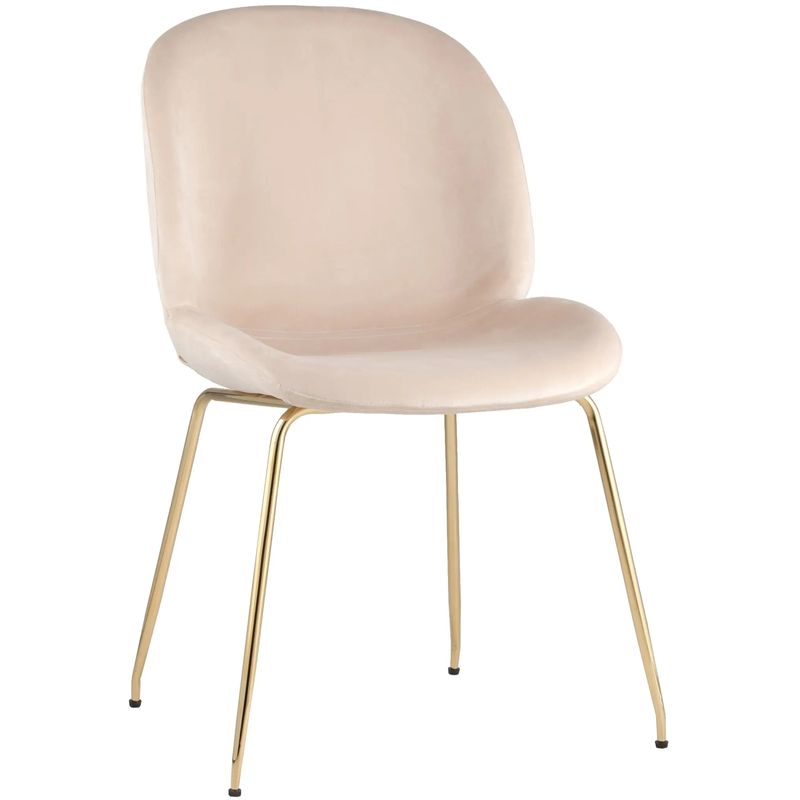 Стул Молочный Велюр Vendramin Chair Молочный Золотой Стул Молочный Велюр Vendramin Chair Молочный Золотой в Кирове | Loft Concept