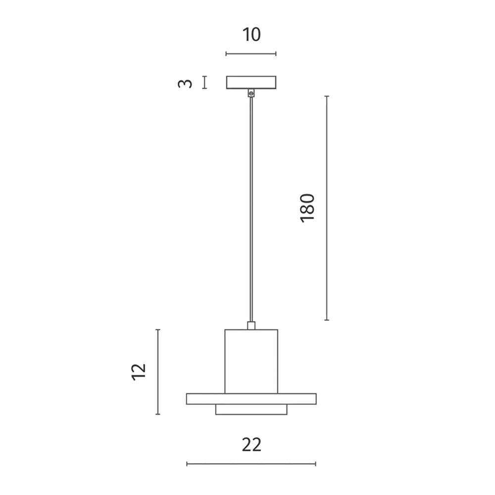 Подвесной светильник Douro Light черный бетон в Кирове