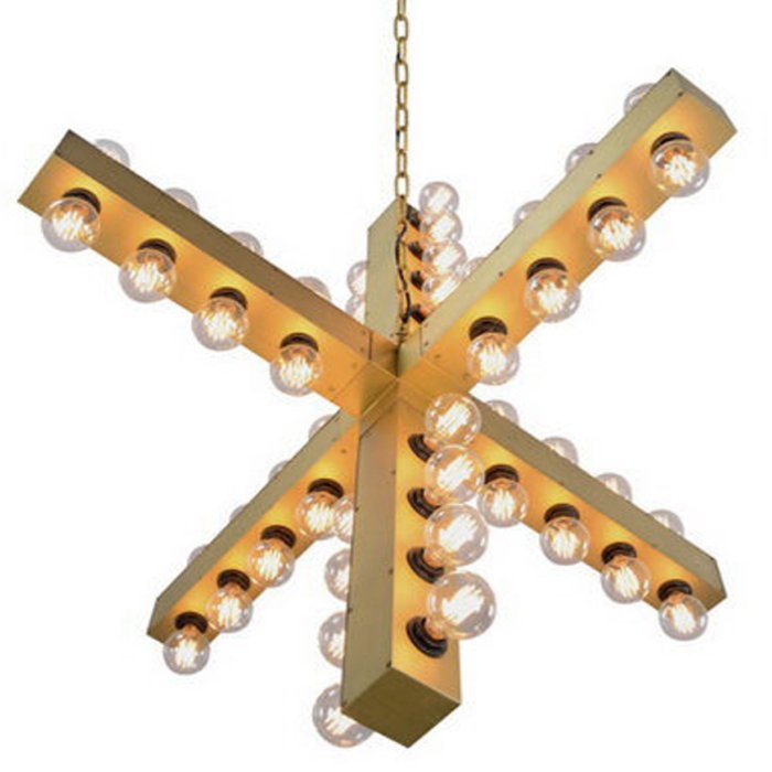 Подвесной светильник Nero Chandelier Gold Золотой Подвесной светильник Nero Chandelier Gold Золотой в Кирове | Loft Concept