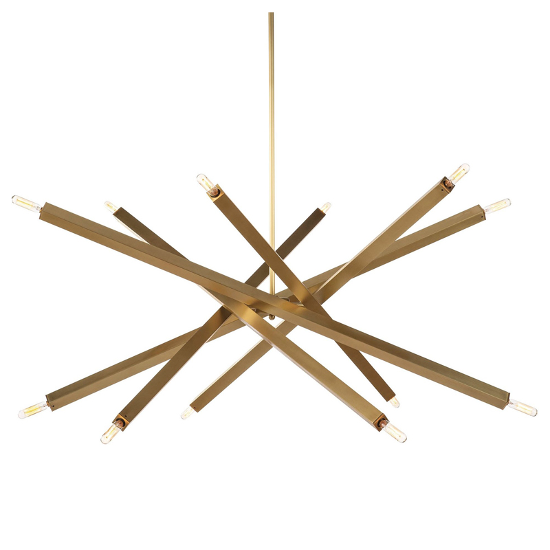 Люстра Blathmac Brass Chandelier Латунь Люстра Blathmac Brass Chandelier Латунь в Кирове | Loft Concept