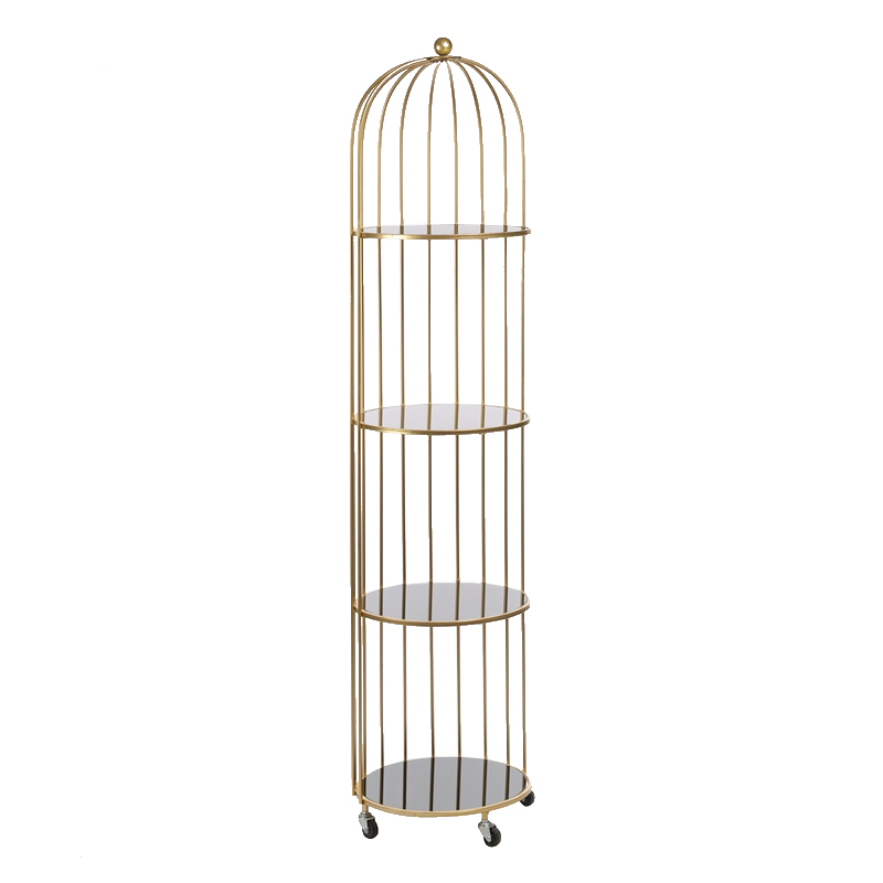 Стеллаж Cage Rack Gold Золотой Стеллаж Cage Rack Gold Золотой в Кирове | Loft Concept