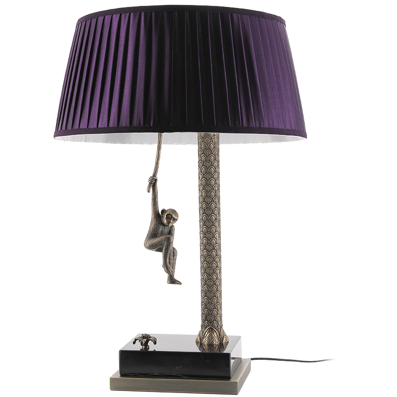 Настольная лампа Джунгли Table Lamp Jungle Purple Латунь Античная полированная Черный Мрамор Nero Пурпурно-фиолетовый Настольная лампа Джунгли Table Lamp Jungle Purple Латунь Античная полированная Черный Мрамор Nero Пурпурно-фиолетовый в Кирове | Loft Concept