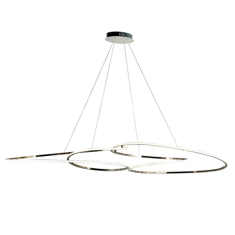 Люстра Adenor Ring Horizontal Chrome Chandelier Хром Люстра Adenor Ring Horizontal Chrome Chandelier Хром в Кирове | Loft Concept