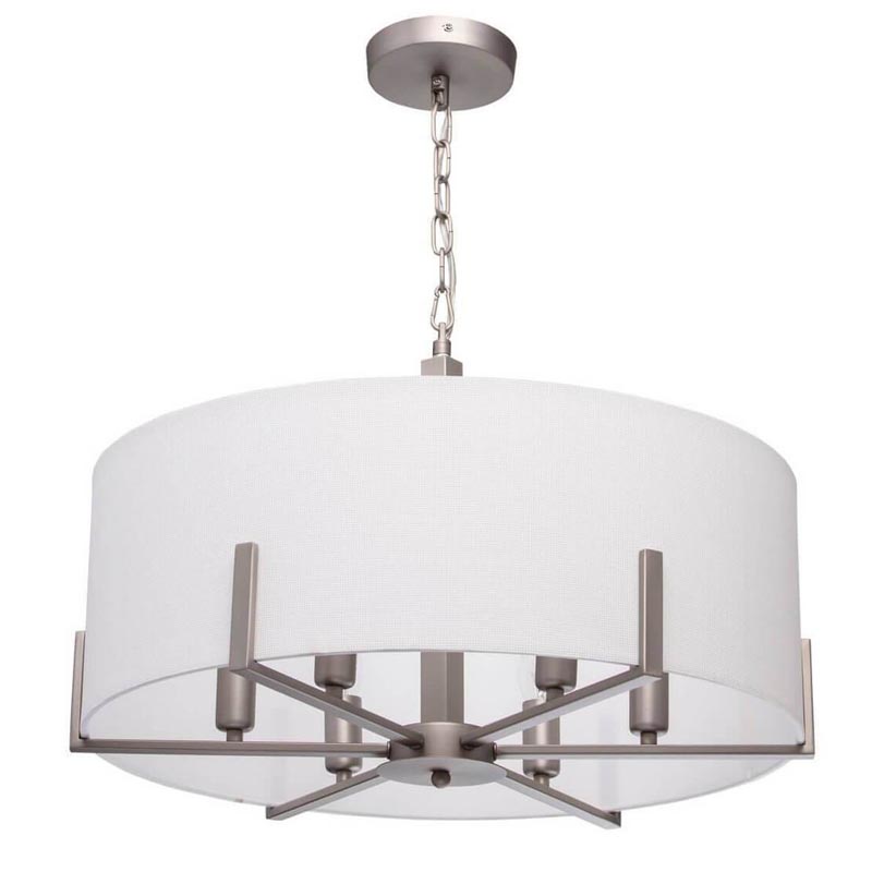 Люстра Loring Chandelier Бежевый Никель Люстра Loring Chandelier Бежевый Никель в Кирове | Loft Concept
