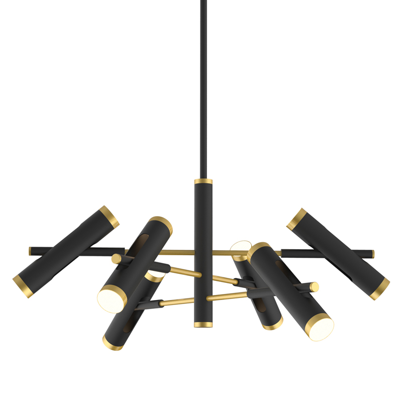 Люстра Rainer Chandelier black Черный Золотой в Кирове | Loft Concept 