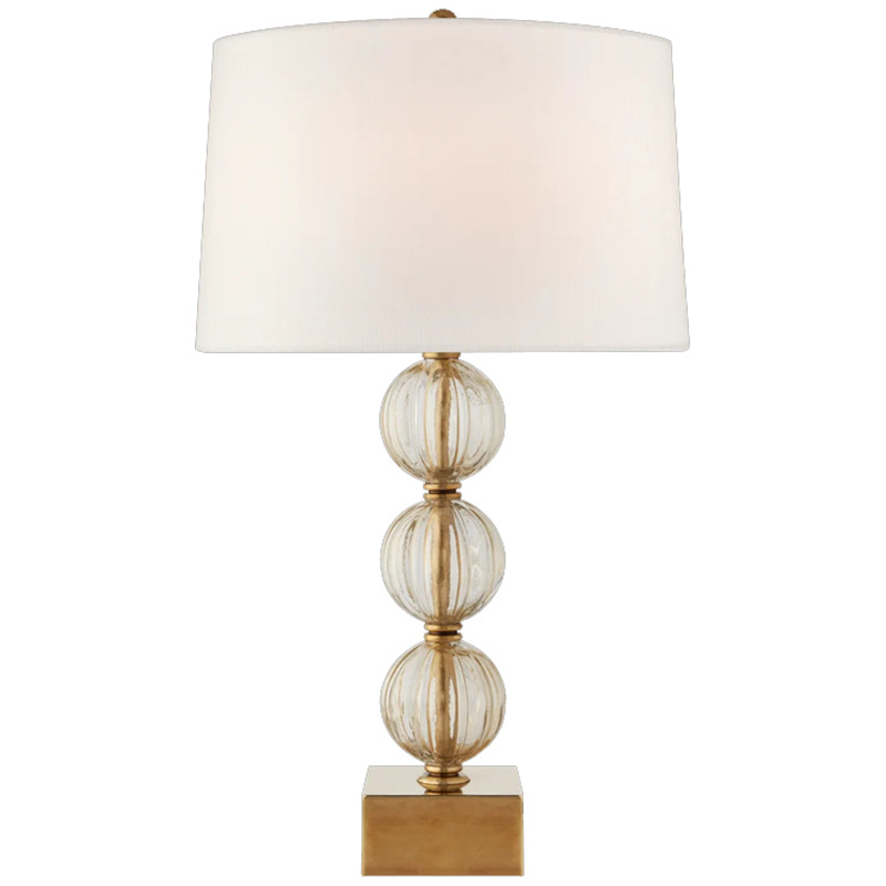 Настольная Лампа SAZERAC LARGE TABLE LAMP Transparent Бежевый Прозрачное Стекло Латунь Настольная Лампа SAZERAC LARGE TABLE LAMP Transparent Бежевый Прозрачное Стекло Латунь в Кирове | Loft Concept
