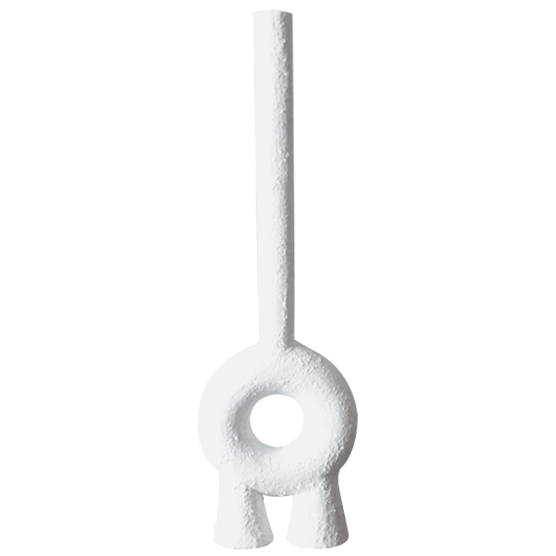 Ваза Long Neck Ceramic Vase by Faina Белый Ваза Long Neck Ceramic Vase by Faina Белый в Кирове | Loft Concept