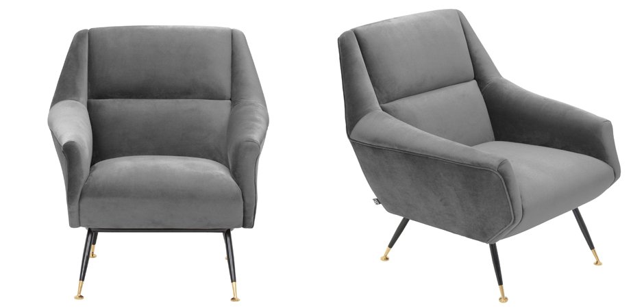 Кресло Eichholtz Chair Exile Grey Кресло Eichholtz Chair Exile Grey - Loft-Concept в Кирове
