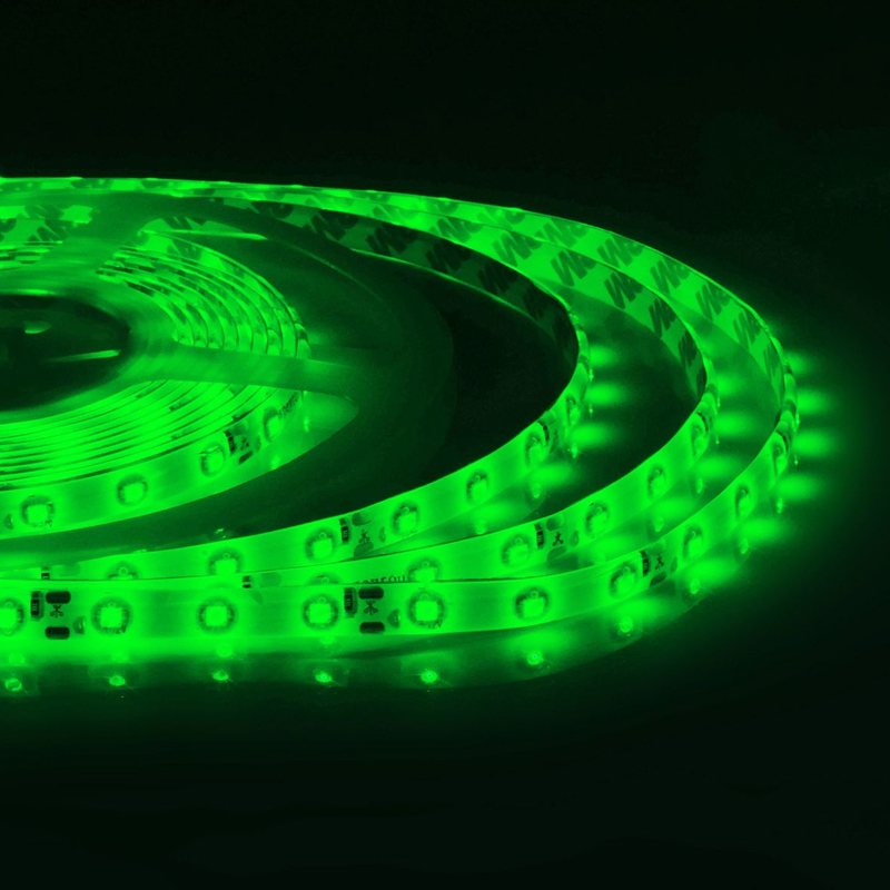 Светодиодная влагозащищенная лента 4,8W/m 60LED/m 3528SMD зеленый Белый Светодиодная влагозащищенная лента 4,8W/m 60LED/m 3528SMD зеленый Белый в Кирове | Loft Concept