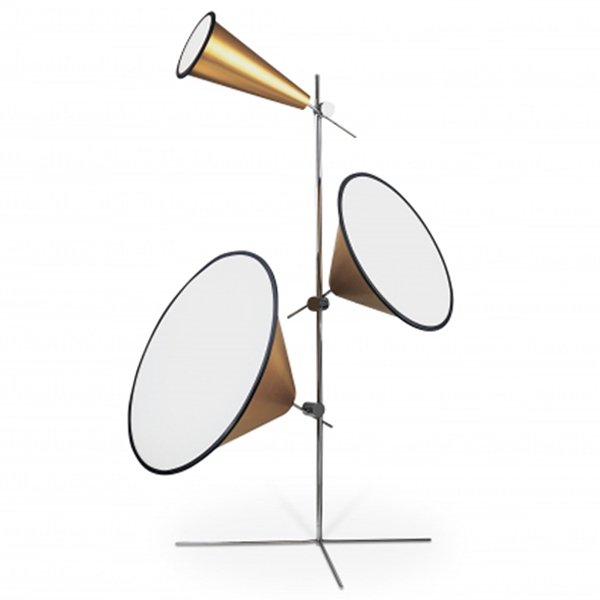 Торшер Tom Dixon Cone Gold Золотой Торшер Tom Dixon Cone Gold Золотой в Кирове | Loft Concept
