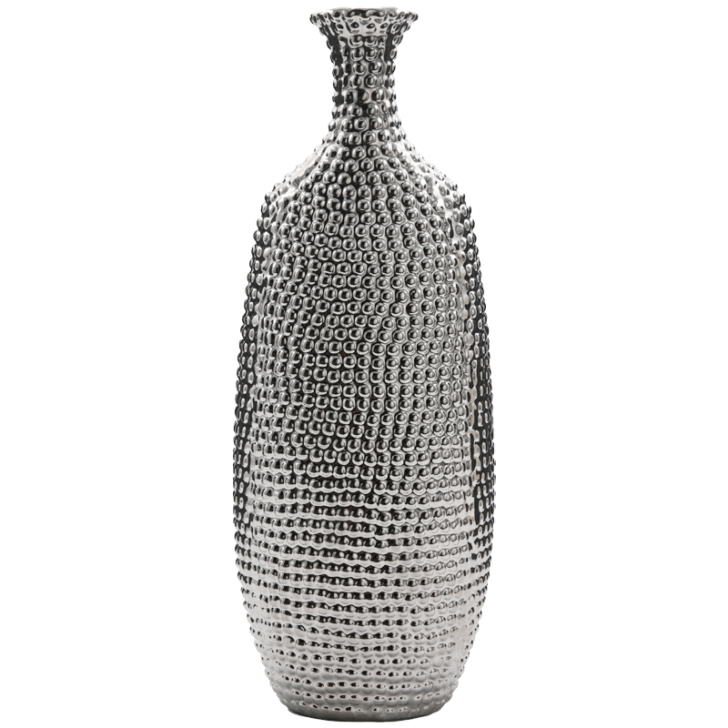 Декоративная ваза Silver Pearle Серебряный Декоративная ваза Silver Pearle Серебряный в Кирове | Loft Concept