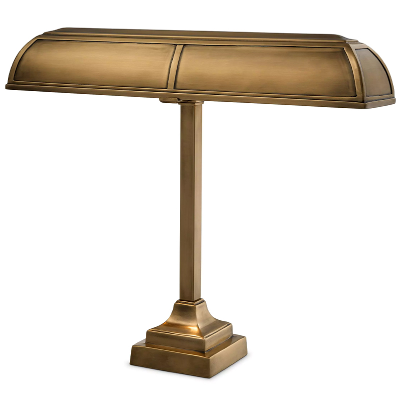 Настольная лампа Eichholtz Desk Lamp Banker Trust Винтажная латунь Настольная лампа Eichholtz Desk Lamp Banker Trust Винтажная латунь в Кирове | Loft Concept